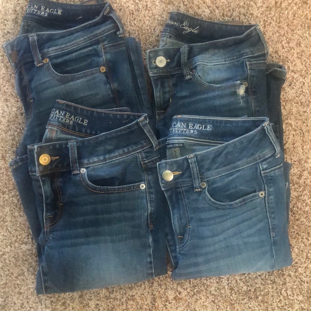 4 pairs of American Eagle Jeans bundle